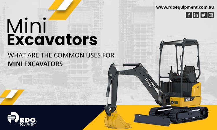 What Are The Common Uses For Mini Excavators?