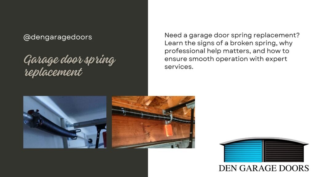 Garage door spring replacement