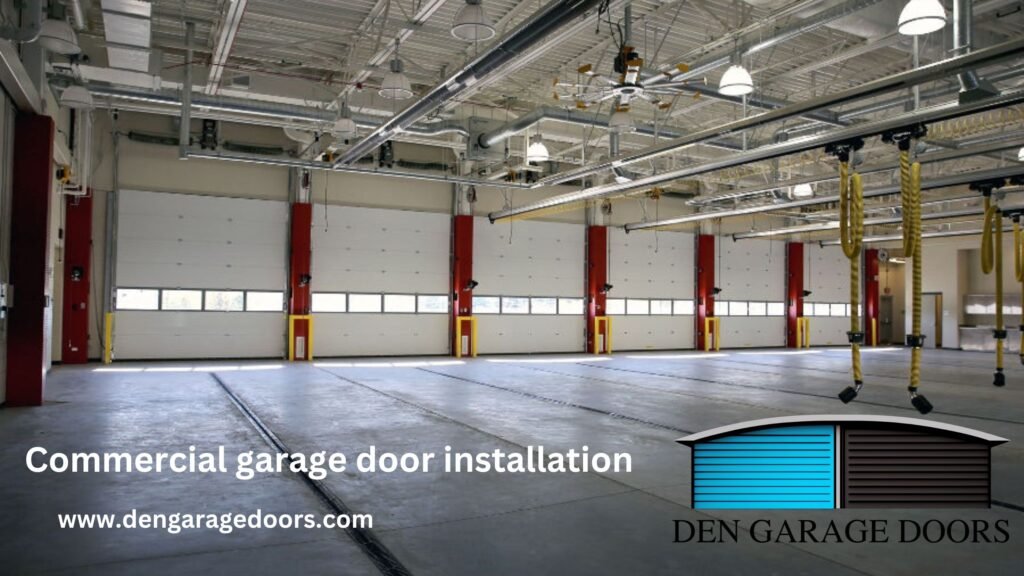 Commercial garage door installation