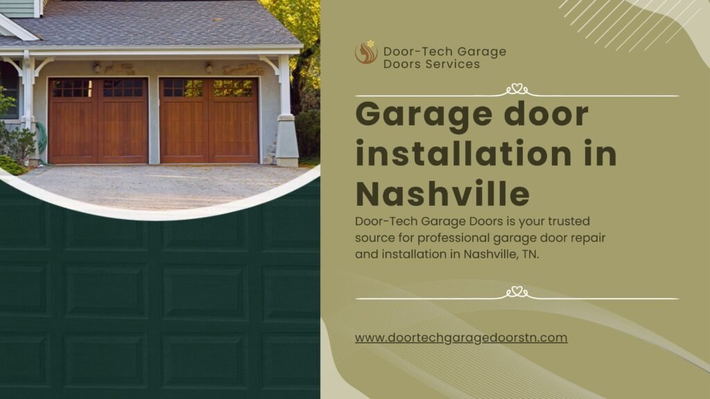 Garage door installation in Nashville